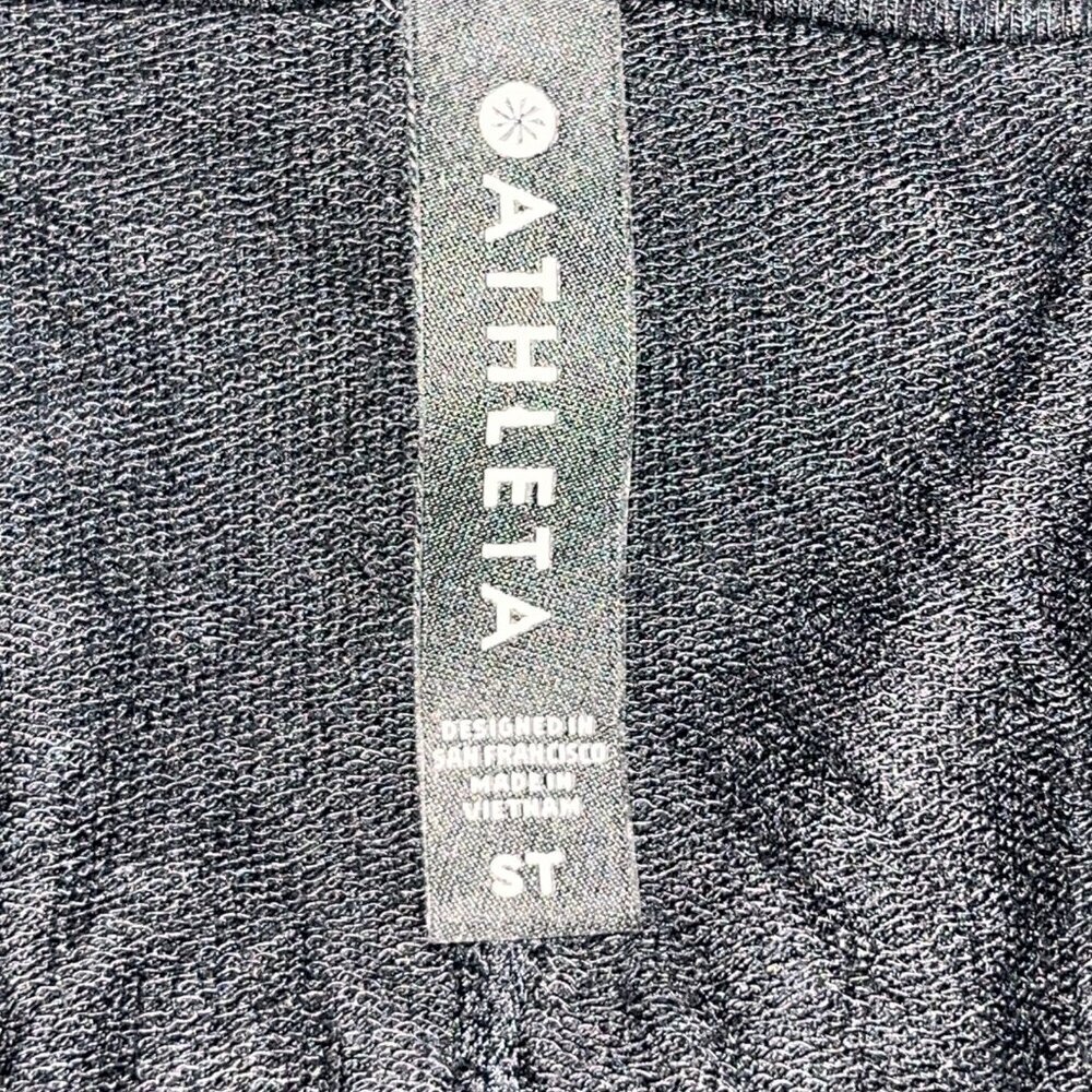 ATHLETA BLACK OPEN FRONT CARDIGAN STRETCHY KNIT COZY LIKE NEW SIZE - SMALL TALL - Picture 9 of 12